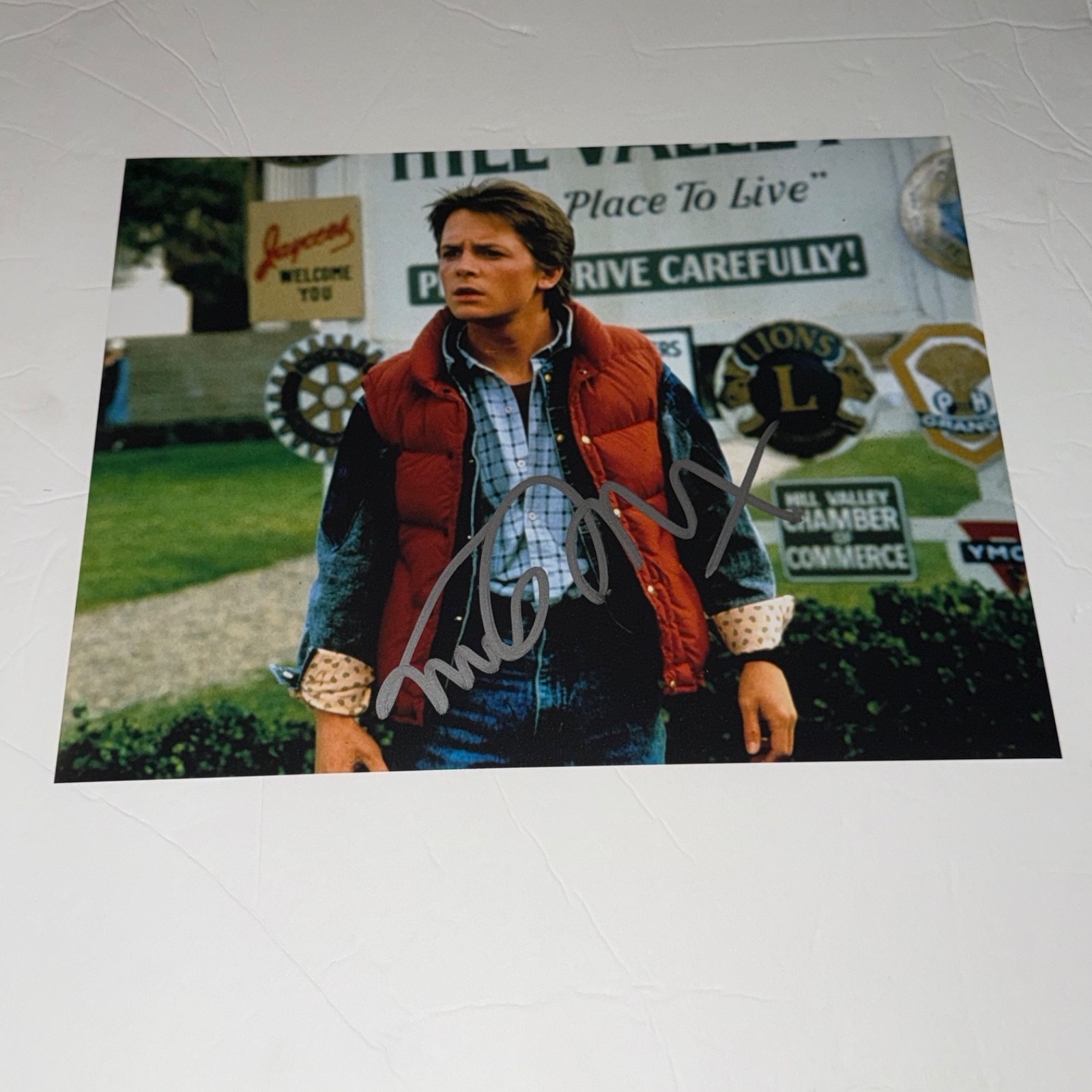 Michael J Fox Autographed Back to the Future Marty McFly 11×14 Photo 1
