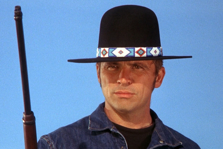 Billy Jack Tom Laughlin With Classic Hat & Shotgun 24X18 Poster