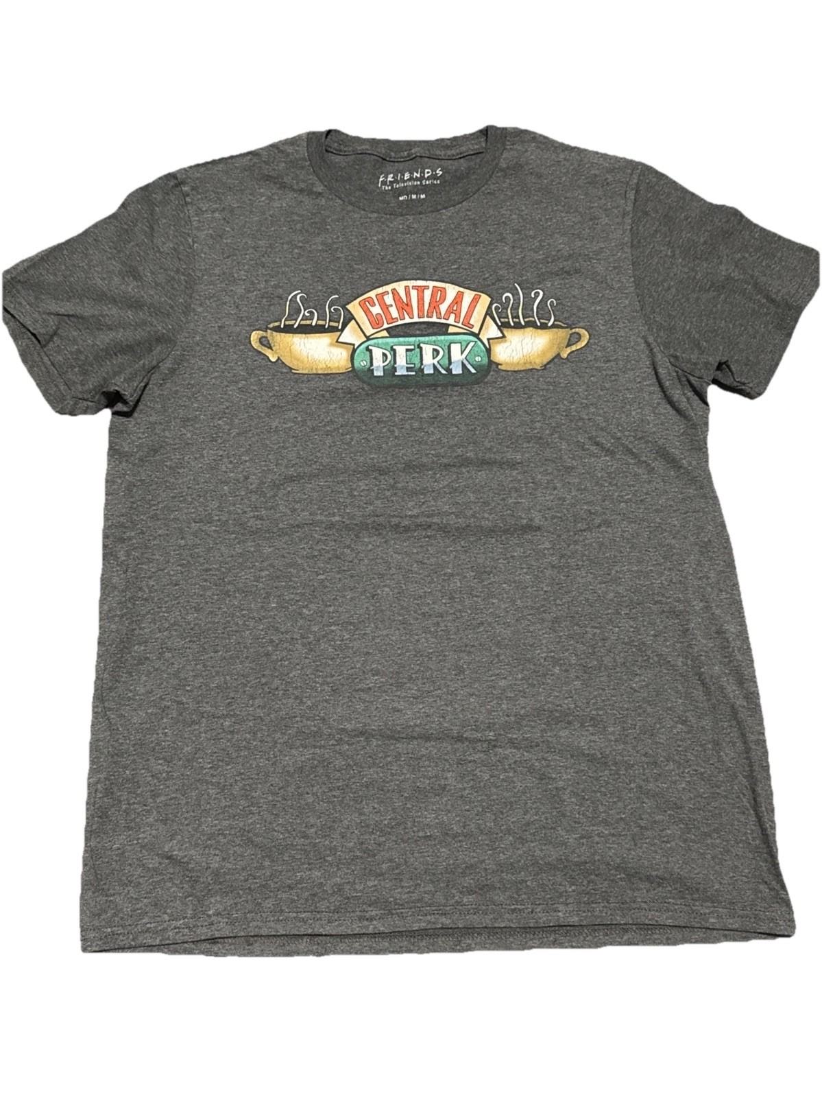 Friends The Television Series M Tshirt Gray Short Sleeve Crew Neck Warner Bros