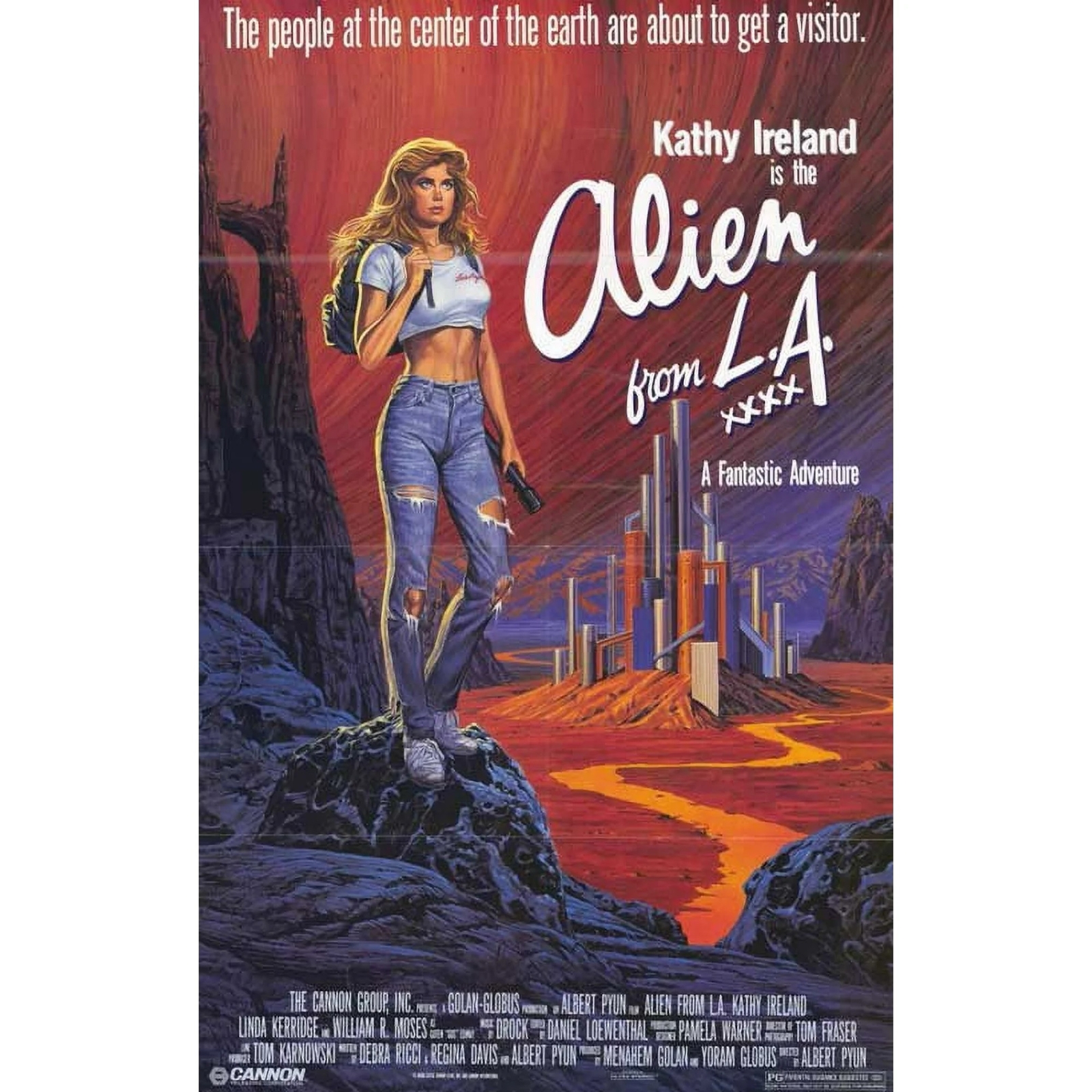 ALien From L.A. original 27×40 movie poster Folded Authentic warehouse find