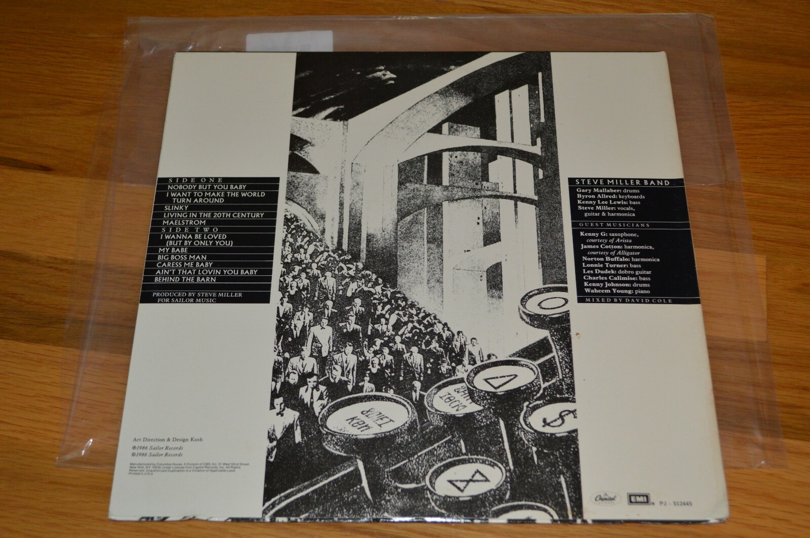 Steve Miller Signed “Living In The 20th Century” Original Vinyl LP Cover PSA