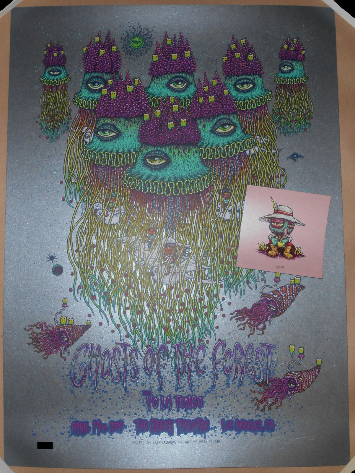 Ghosts Of The Forest Phish 2019 Los Angeles Poster Marq Spusta Print Micro Mini