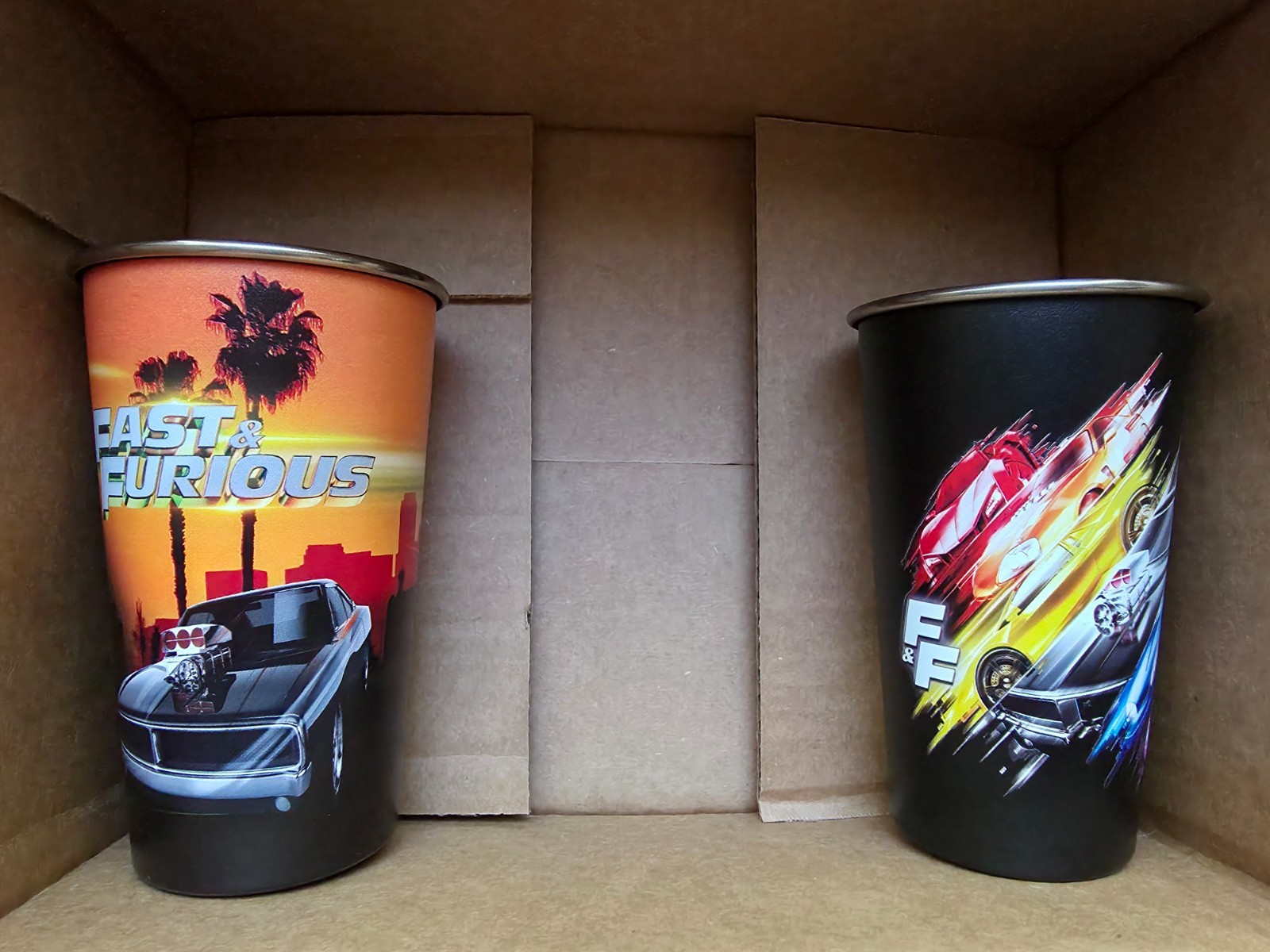 (2) Fast & Furious 25th Anniversary Collector Cups Mobil 1 2026 (16oz) Stainless