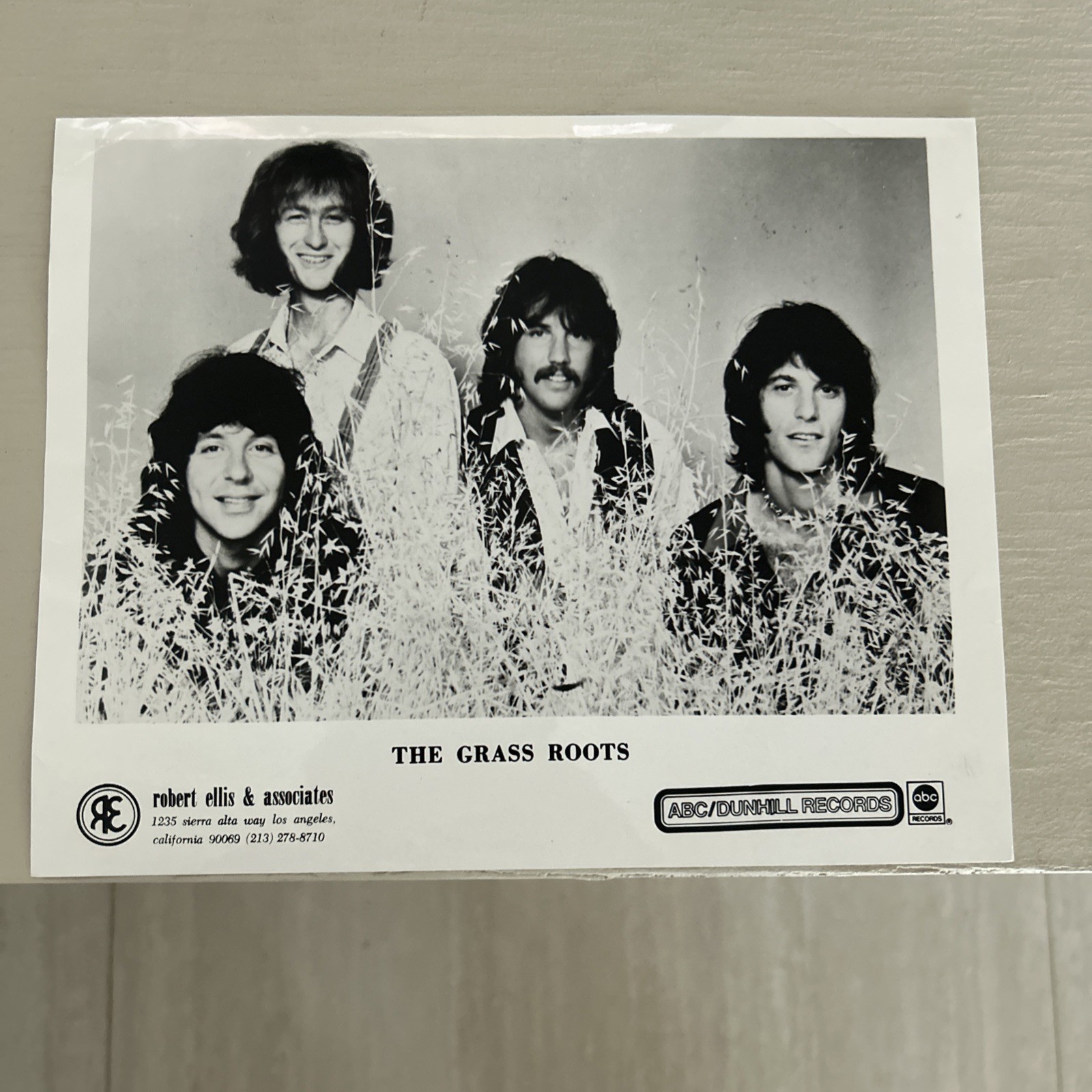 The Grass Roots Publicity Promo Photo Vintage 1970 ABC/ Dunhill Records