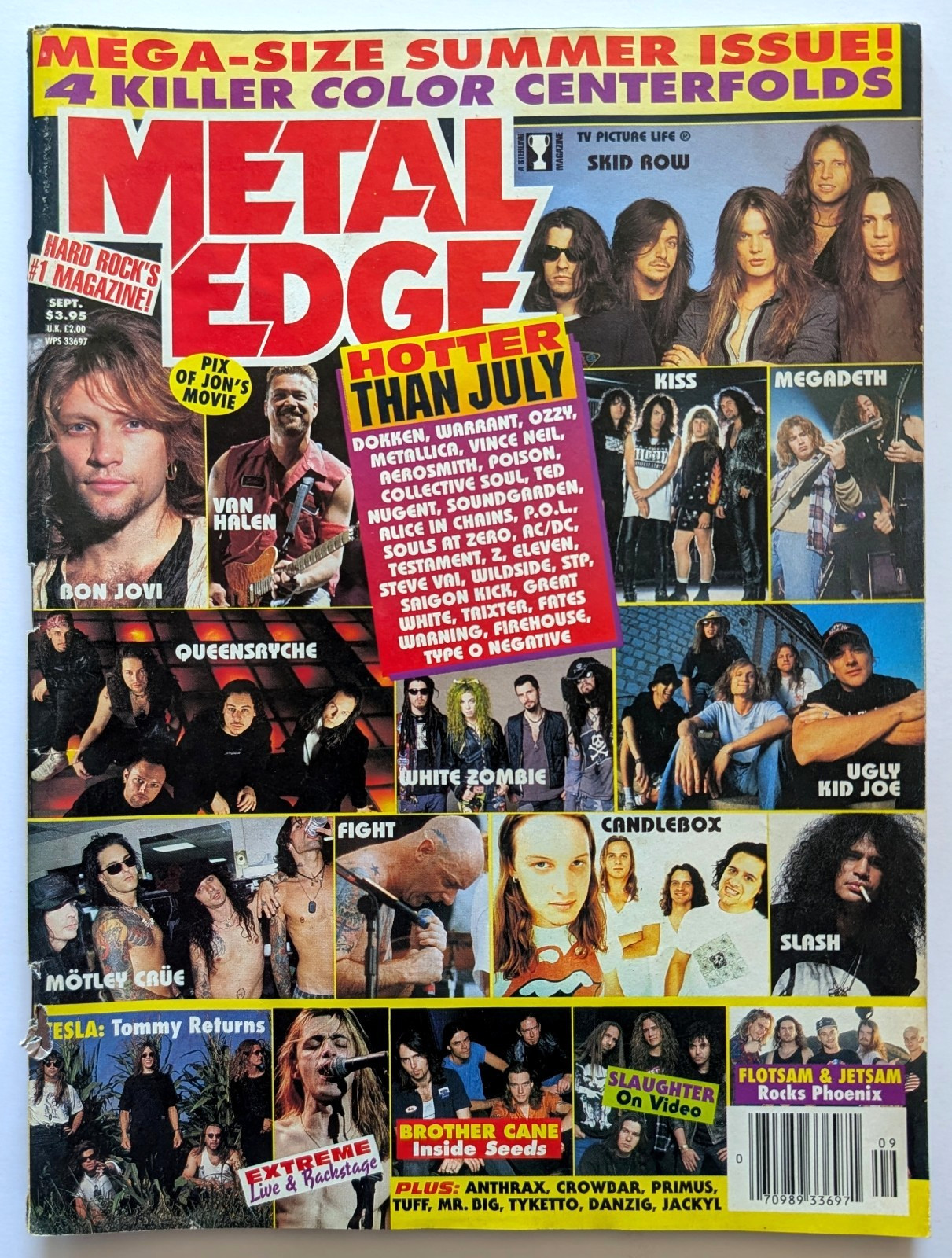 1995 September Metal Edge – Hard Rock Metal Music Magazine