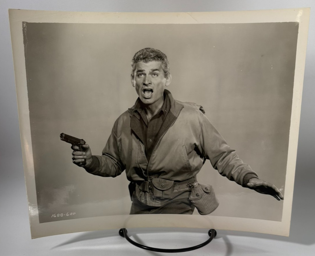 Jeff Chandler Original 1940s Studio Publicity Photo Film Portrait 1688-6AD