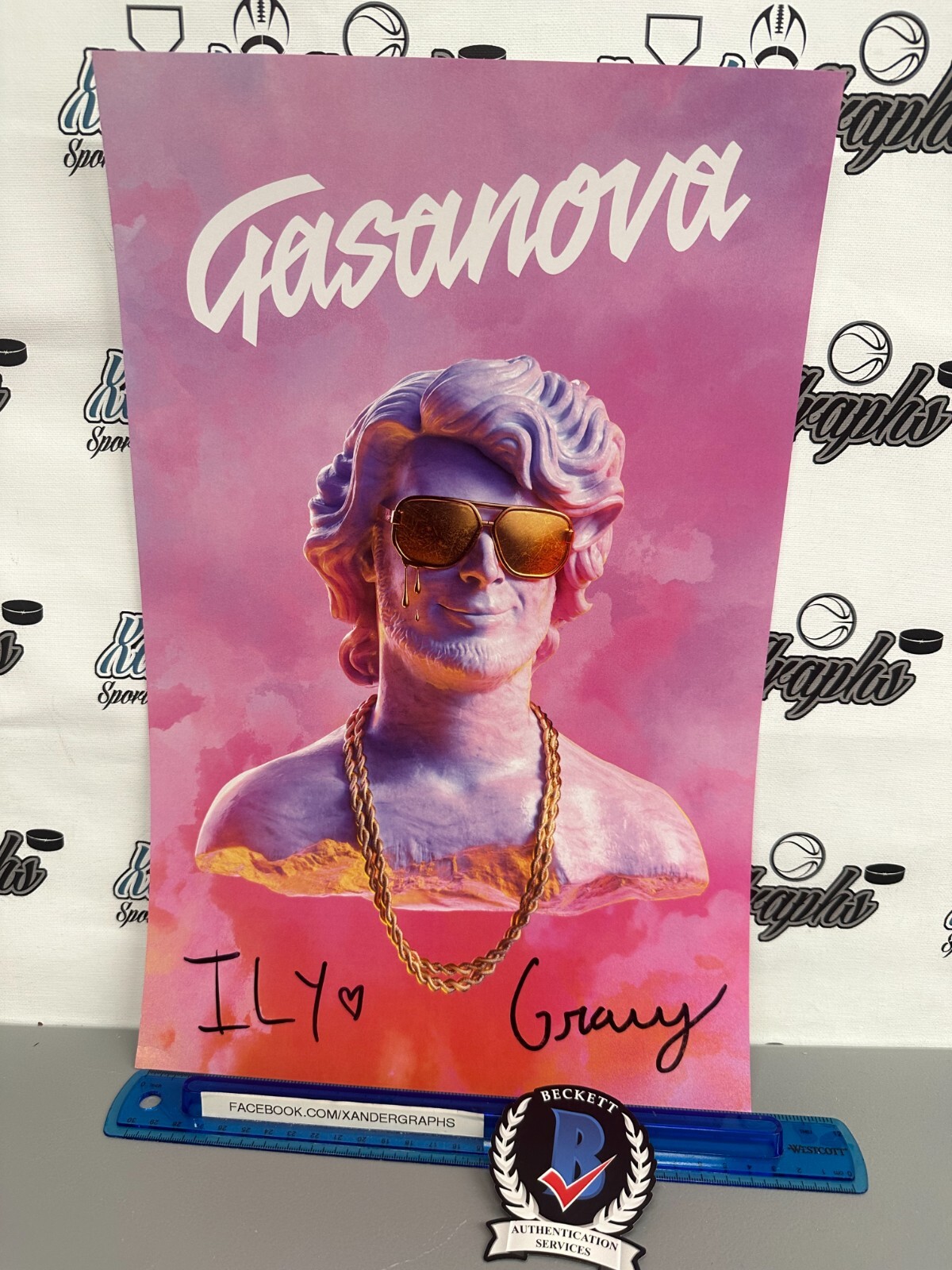 YUNG GRAVY TRAIN MATTHEW HAURI SIGNED AUTOGRAPHED POSTER 11X17 BECKETT BAS COA