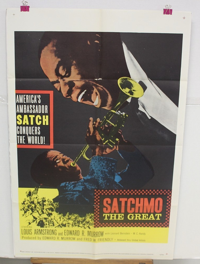 ORG MOVIE POSTER SATCHMO THE GREAT 1sh 1957 wonderful image of Louis Armstrong