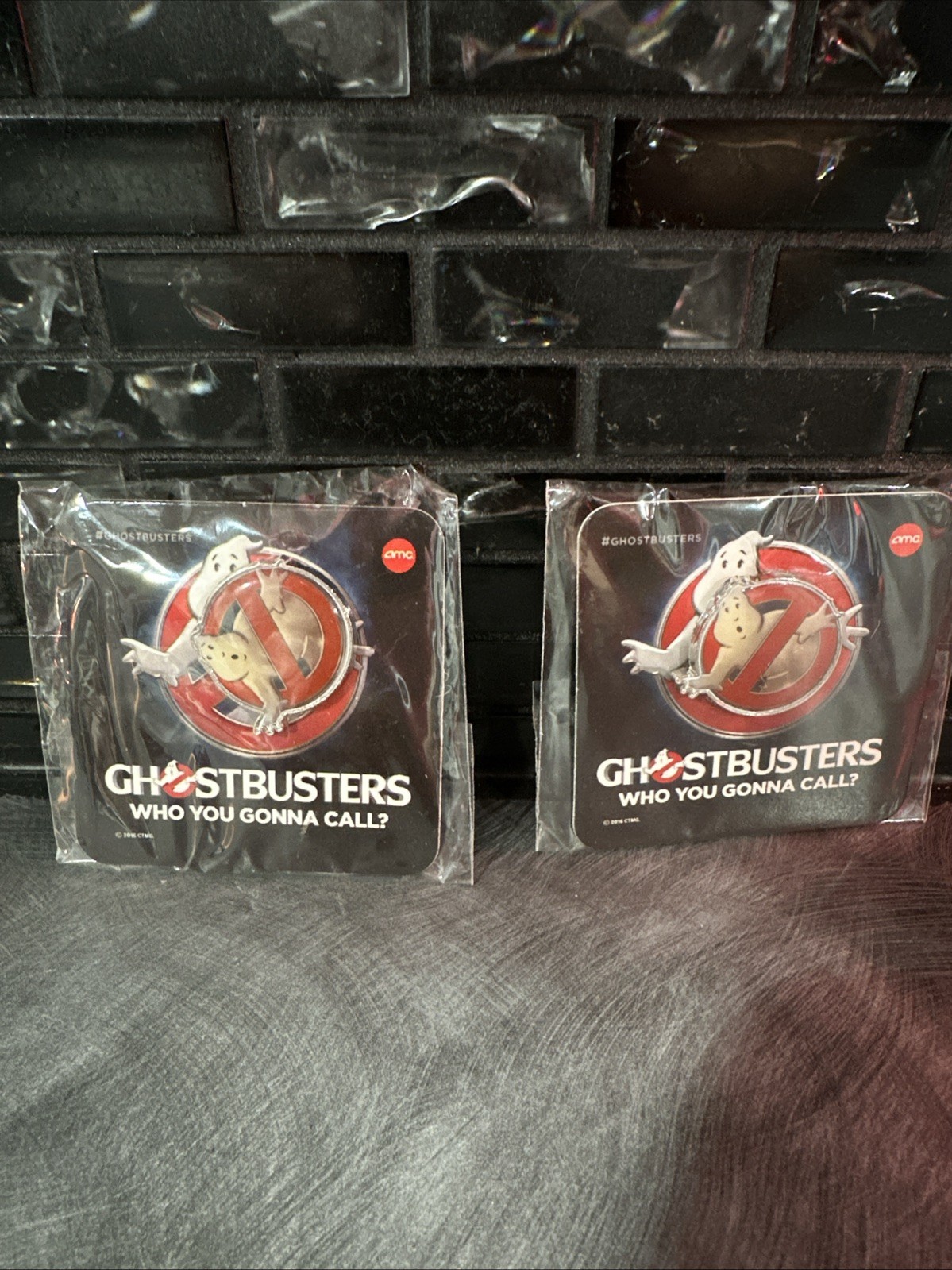 2 Ghostbusters Pin’s Movie 2016 AMC Theater Promotional Collectible New Sealed