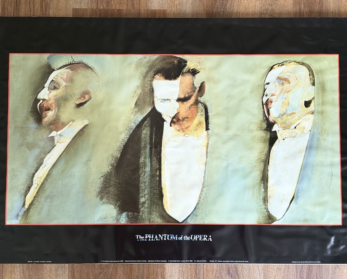 Vintage RARE 1986 Robert Heindel Phantom of the Opera Art Poster I’m Here 34×22