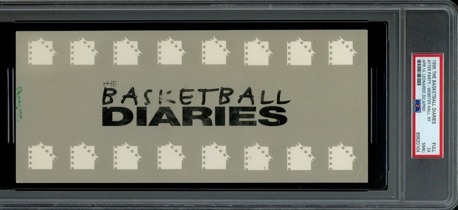 THE BASKETBALL DIARIES / 1995 Premiere After Party Ticket, PSA 5 (MK)