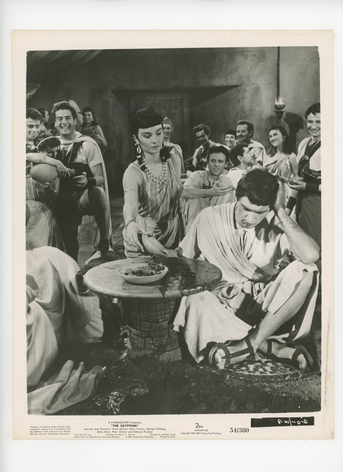 THE EGYPTIAN Original Movie Still 8×10 Victor Mature, Creased Corner 1954 14664