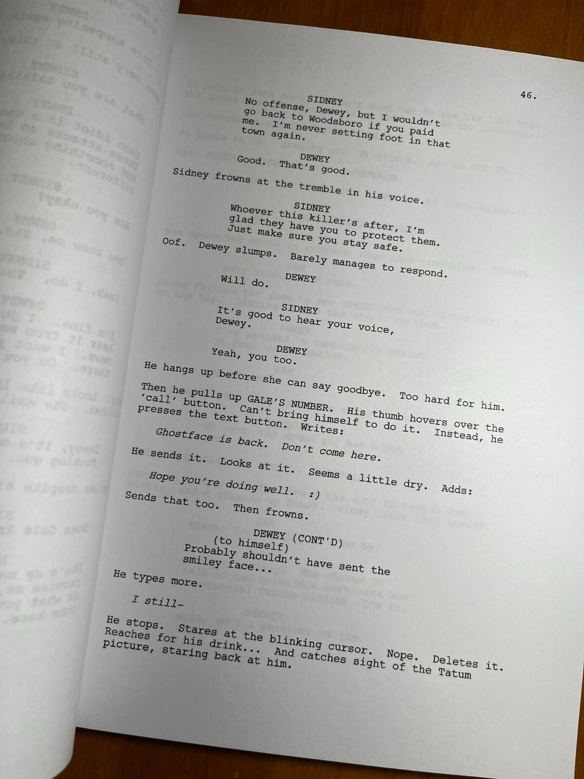 Scream 2022 Script Signed- Autograph Reprints- 123 Pages- Ghost Face- Scream 5