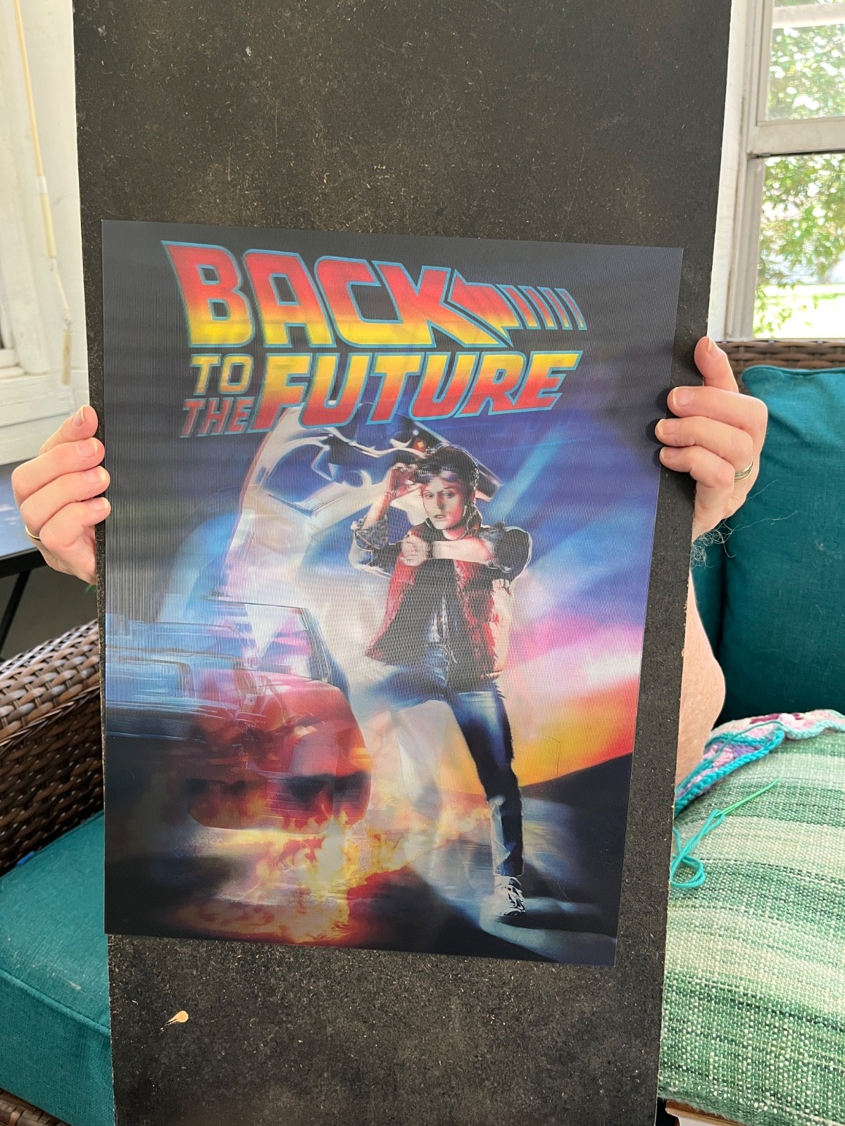 BACK TO THE FUTURE 3-D HOLOGRAPHIC LENTICULAR POSTER IMAGE CHANGING mc fly
