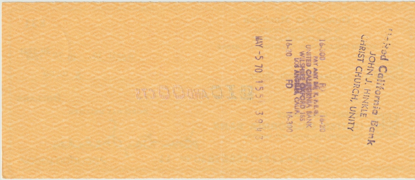 DORIS DAY -Signed Cancelled Bank Check, Leading Actress, Singer “Que Sera, Sera”