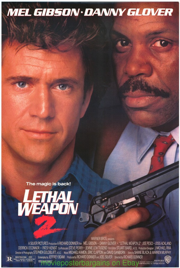 LETHAL WEAPON 2, 3, 4, PAYBACK ,+ WE WERE SOLDIERS MOVIE POSTER MINT! MEL GIBSON
