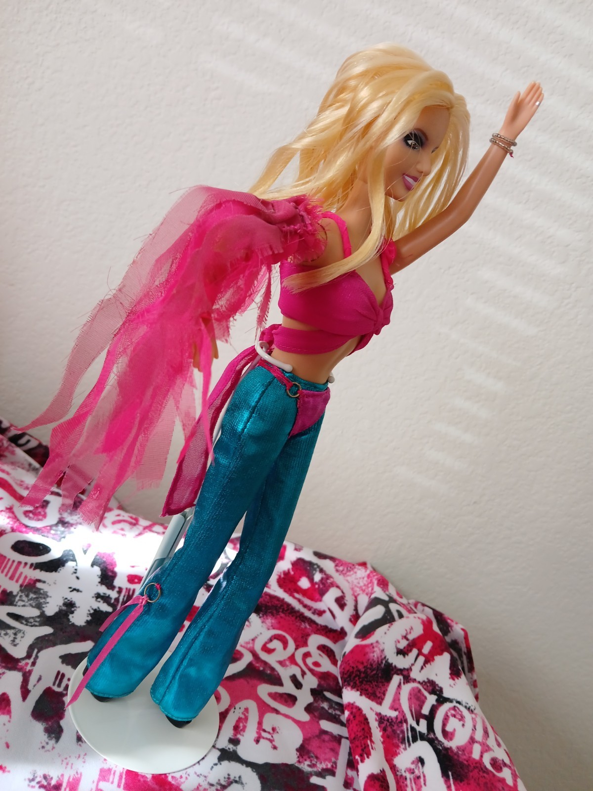 Britney Spears Doll~Slave 4 U PINK Outfit●Modified●LOOSE DOLL No Box♡