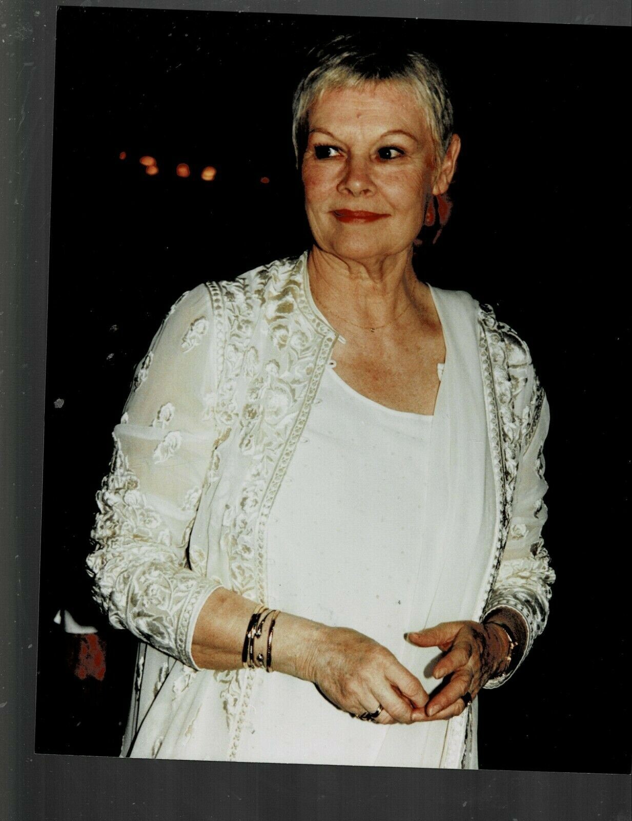 SUPER RARE!! 8X10 ORIGINAL JUDI DENCH -IN WHITE PUBLICITY PHOTO!!