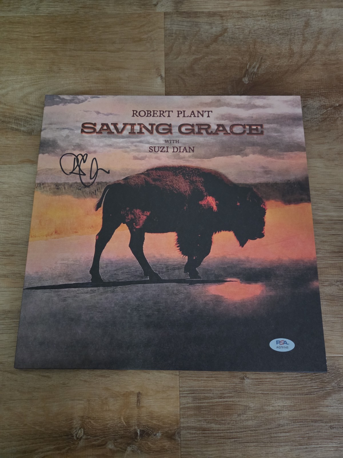 ROBERT PLANT Autographed Signed Saving Grace Vinyl LP Album PSA COA Holo Sticker