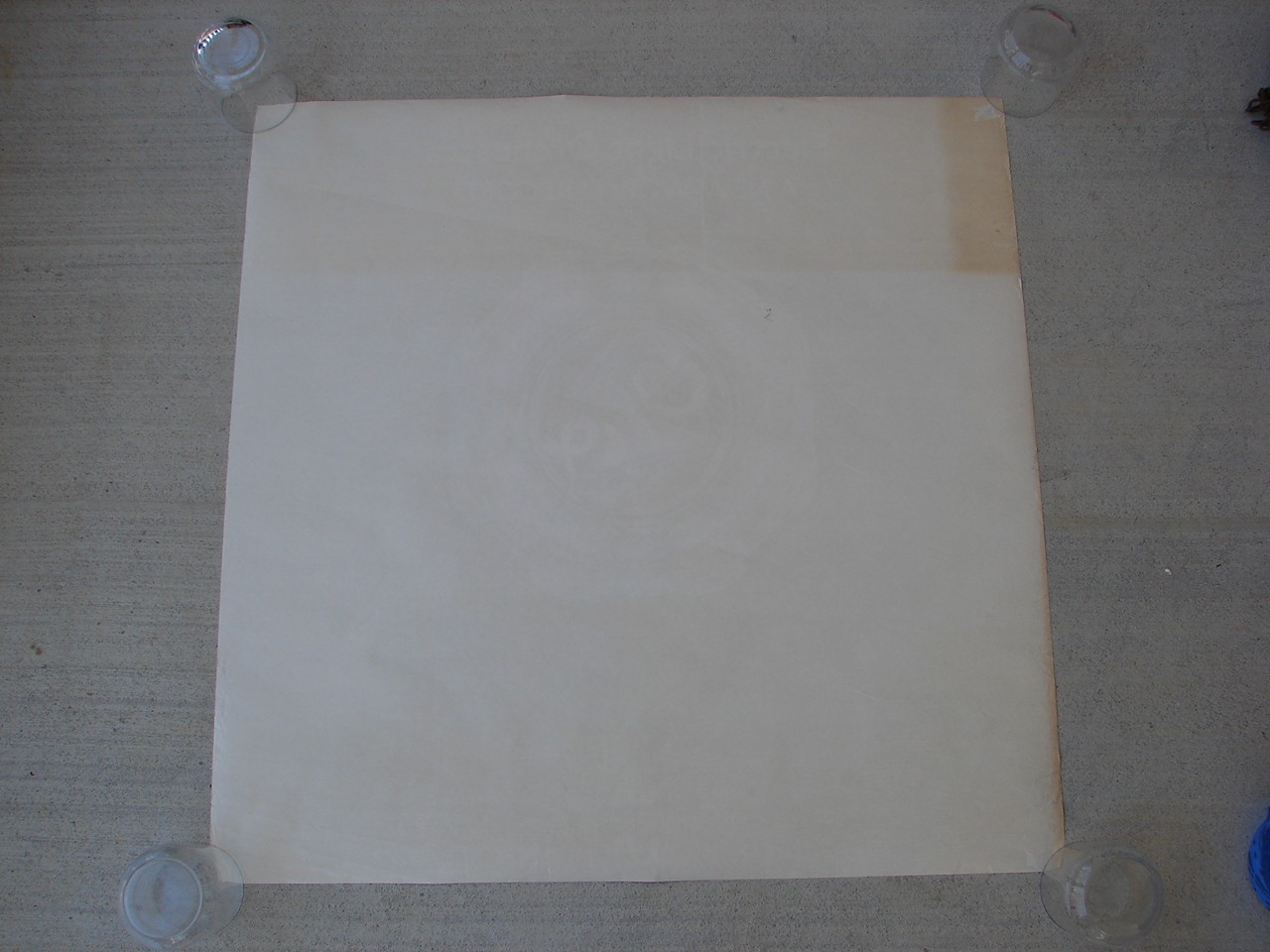 ELO A NEW WORLD RECORD 1976 Original UA/JET Promo Poster Jeff Lynne 30″ X 30″