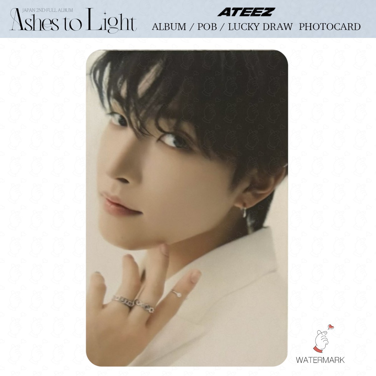 ATEEZ Ashes to Light ALBUM POB LUCKY DRAW PHOTOCARD JAPAN JPFC UMS TOWER.R HMV