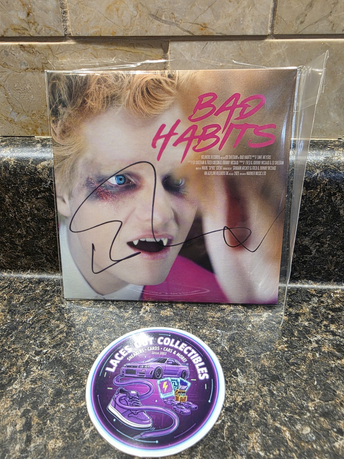 Signed Ed Sheeran “Bad Habits” CD Single Autographed Auto