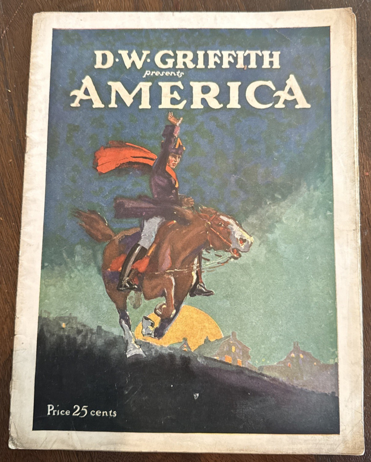 D.W. Griffith’s AMERICA 1924 Revolutionary War Silent Movie Souvenir Program #2