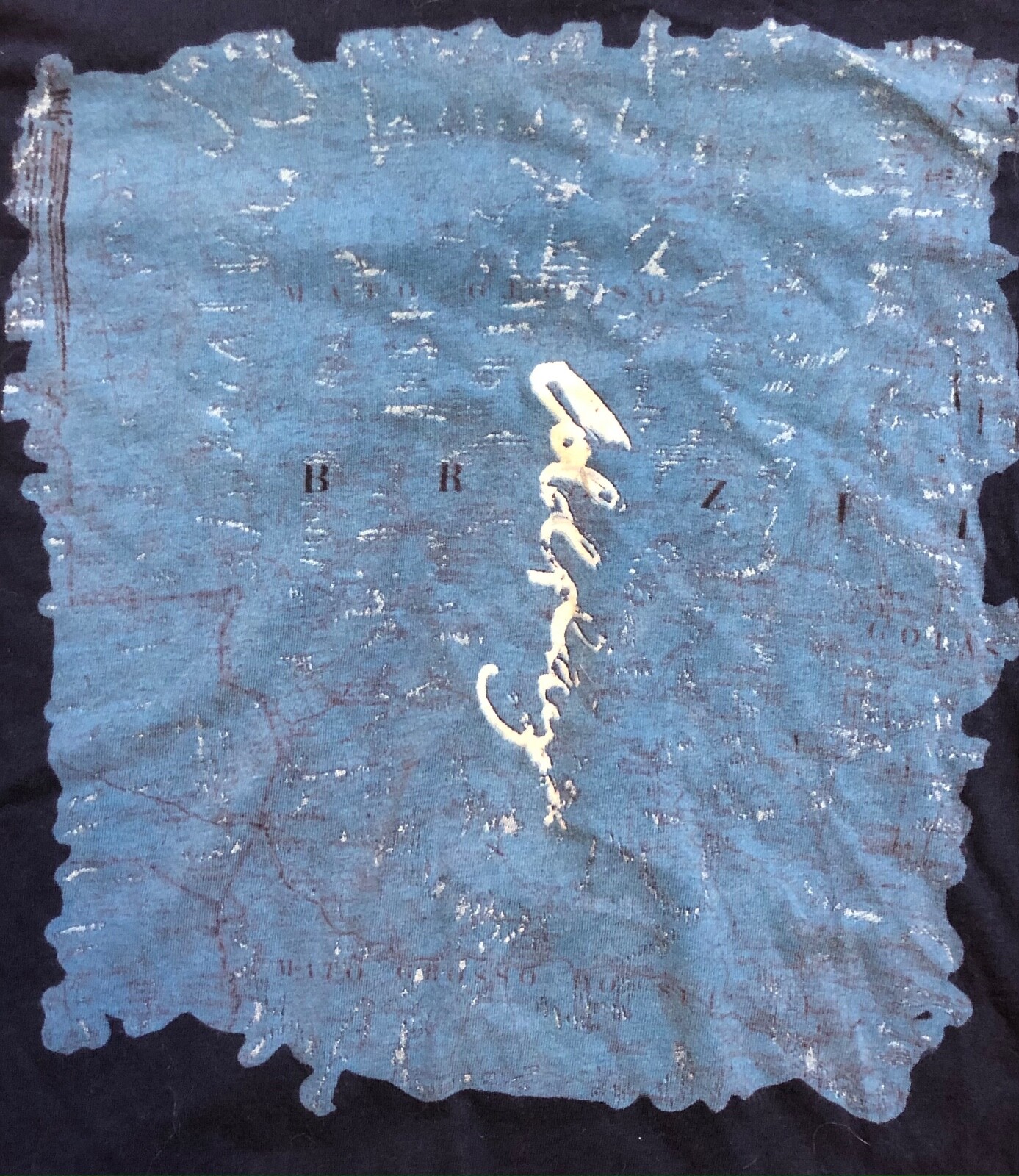 COLDPLAY Rare BRAZIL T-Shirt 2008 OOAK? 17″x26″