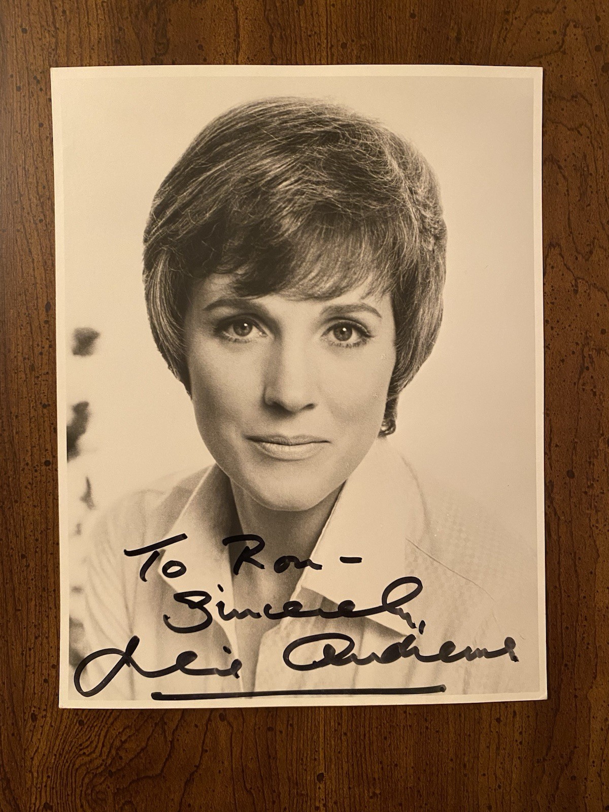 Julie Andrews Signed Autographed Photo With COA Mary Poppins The Sound Of Music
