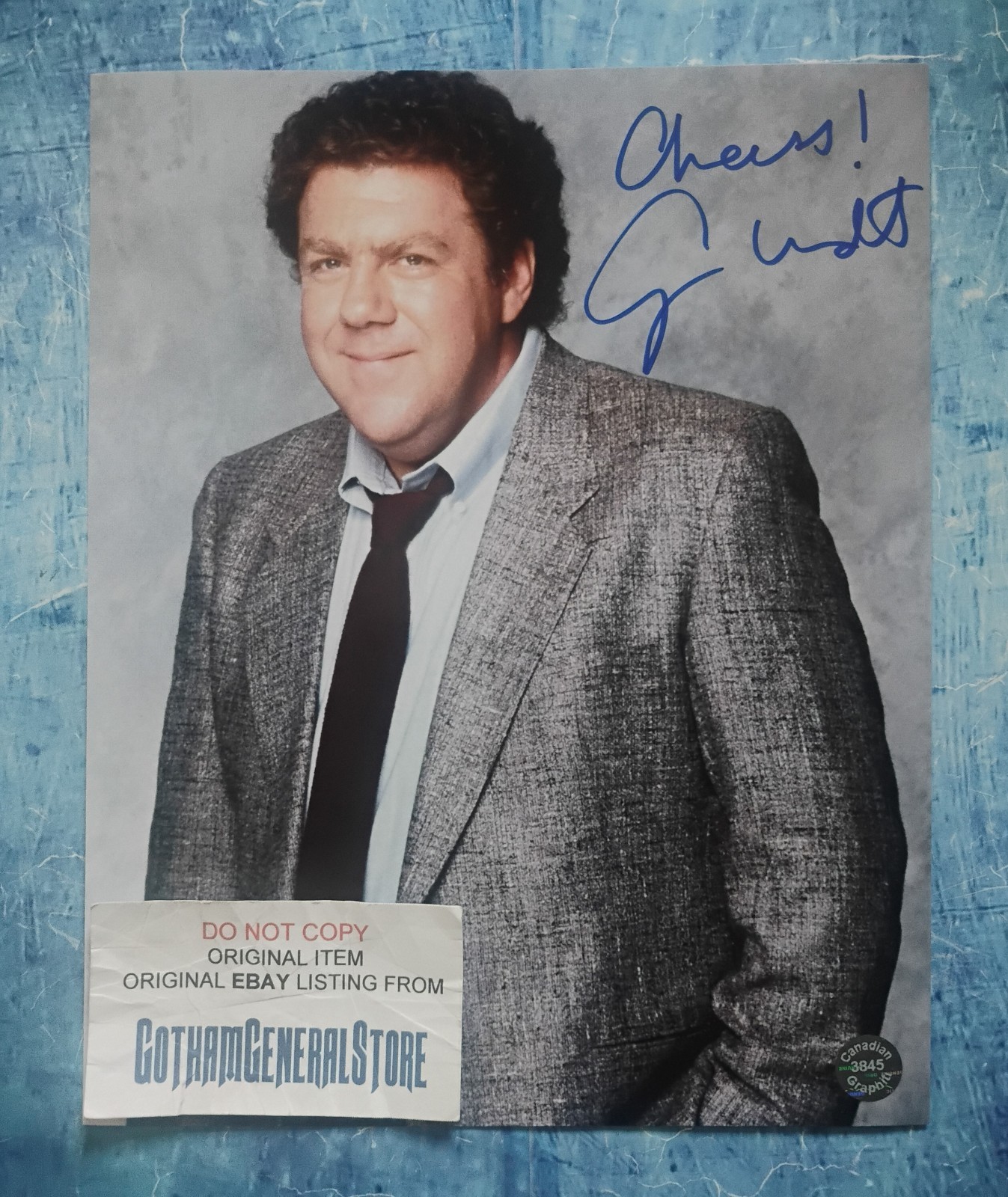 George Wendt Hand Signed 8×10 Photo COA Cheers NO US TARIFFS