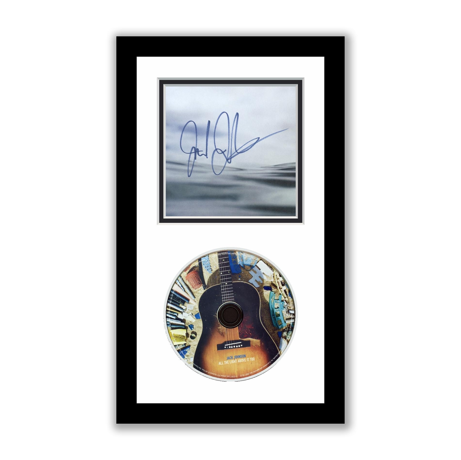 Jack Johnson Autographed Signed Framed CD All The Light Above It Too ACOA