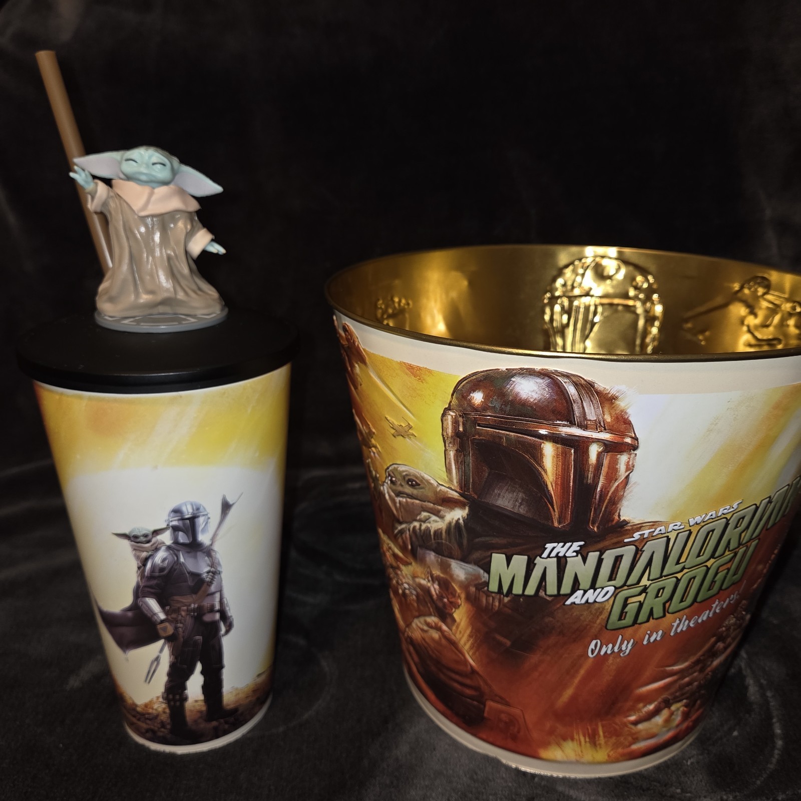 STAR WARS: The Mandalorian and Grogu LIMITED EDITION TIN POPCORN BUCKET & CUP