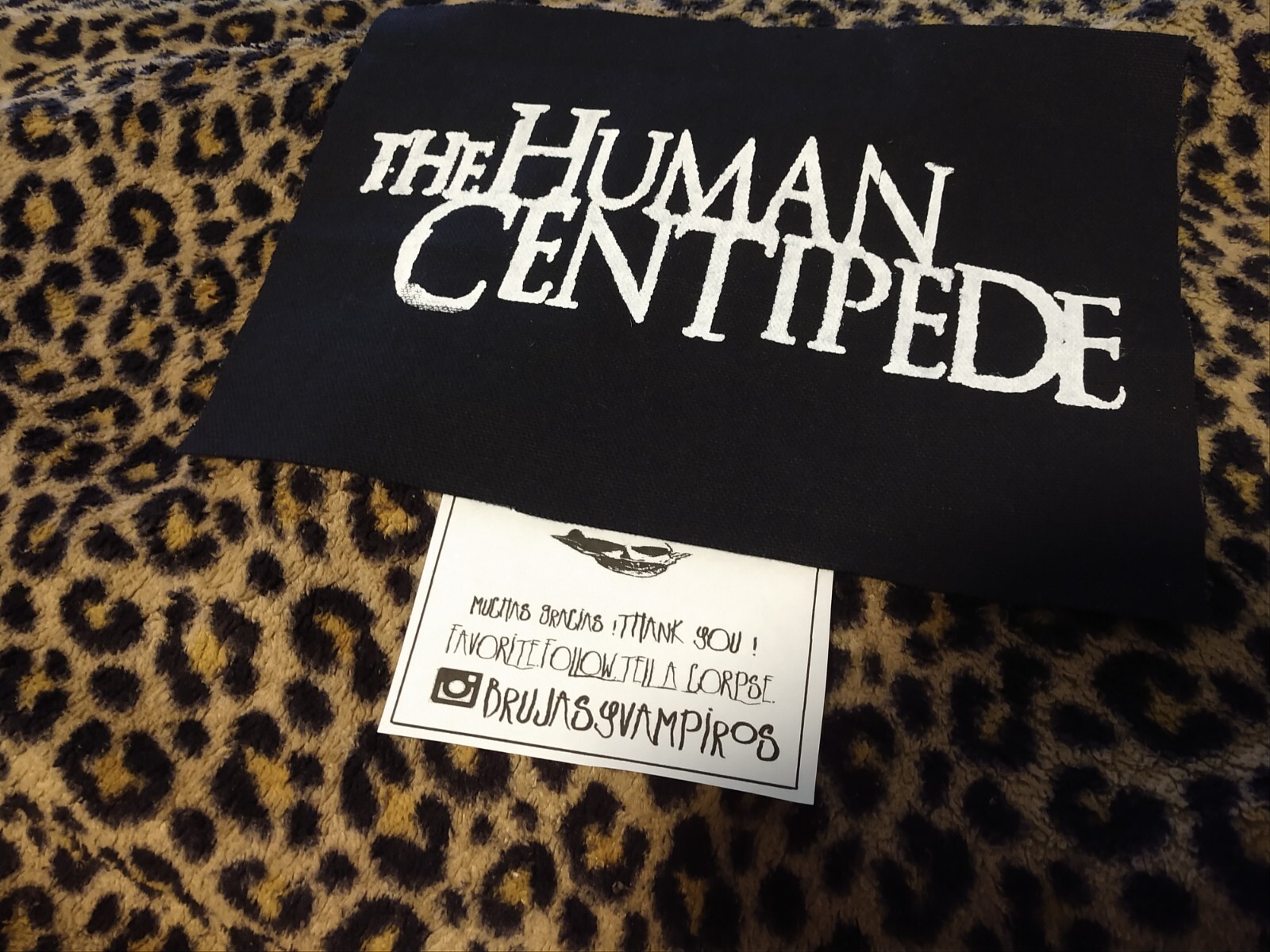 the human centipede horror patch color patches , horror movie patch