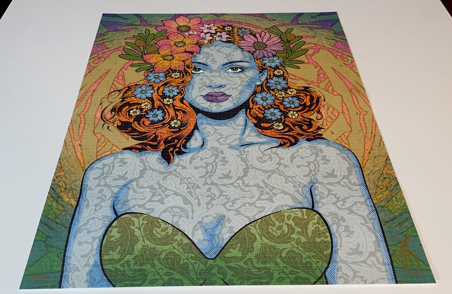Chuck Sperry Sappho Large Blotter Print Silkscreen Poster 22 S/N X/400 Sold Out!