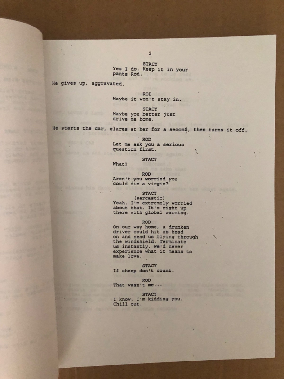 Cherry Falls 1999 Horror/Comedy Screenplay by Ken Selden