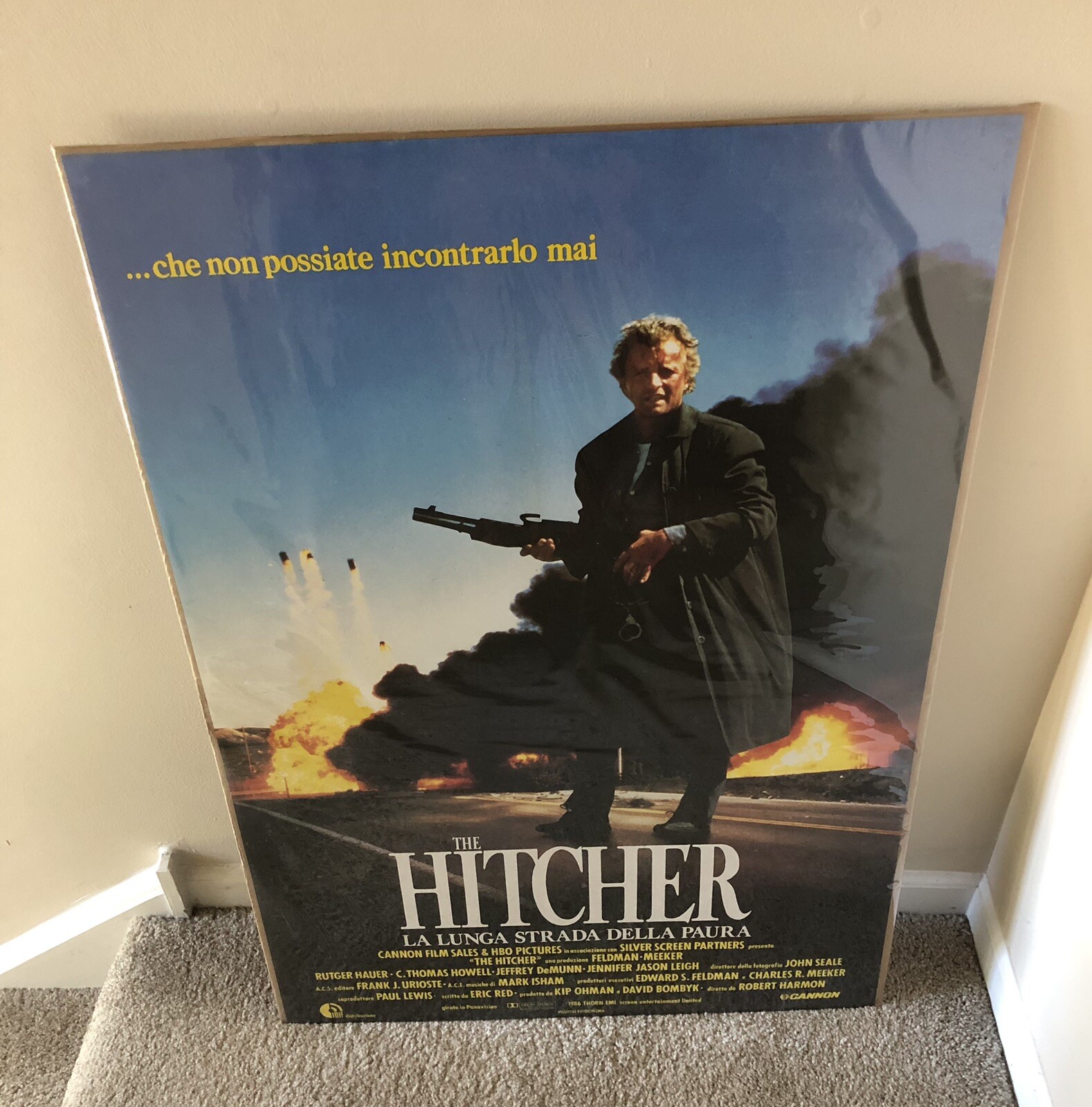 The Hitcher Movie Poster 1980’s Original Italian Rolled