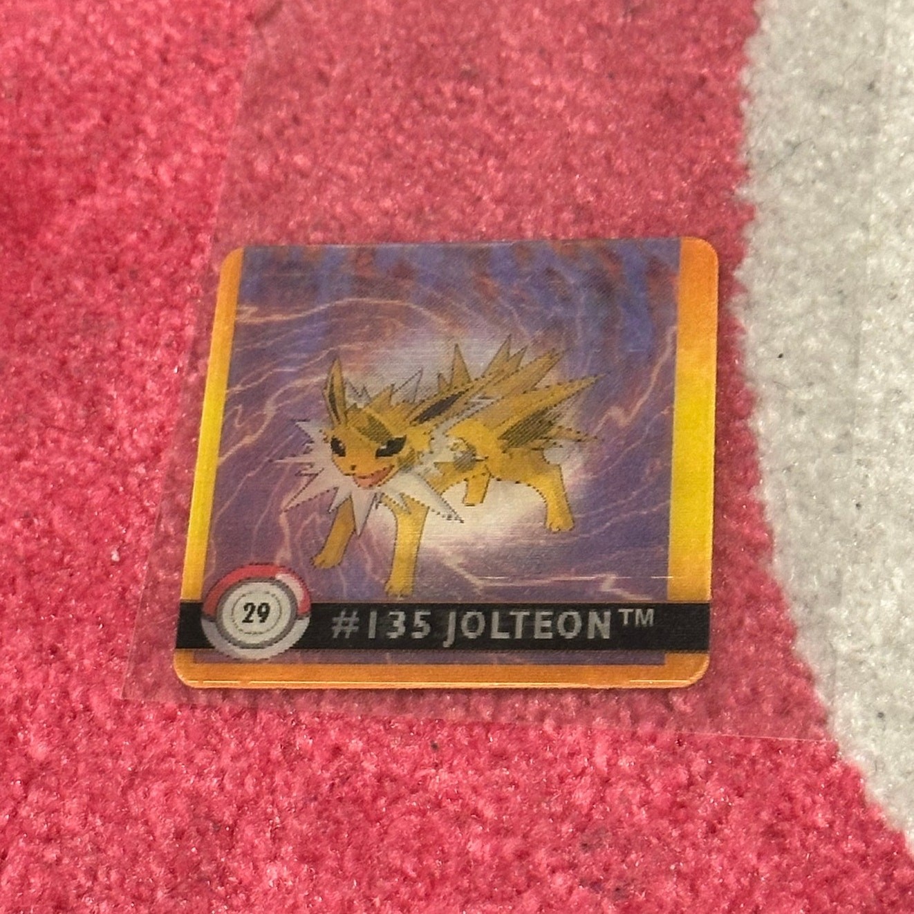 Pokémon Artbox Action Flipz 1999 Nintendo #29/133 Eevee #135 Jolteon