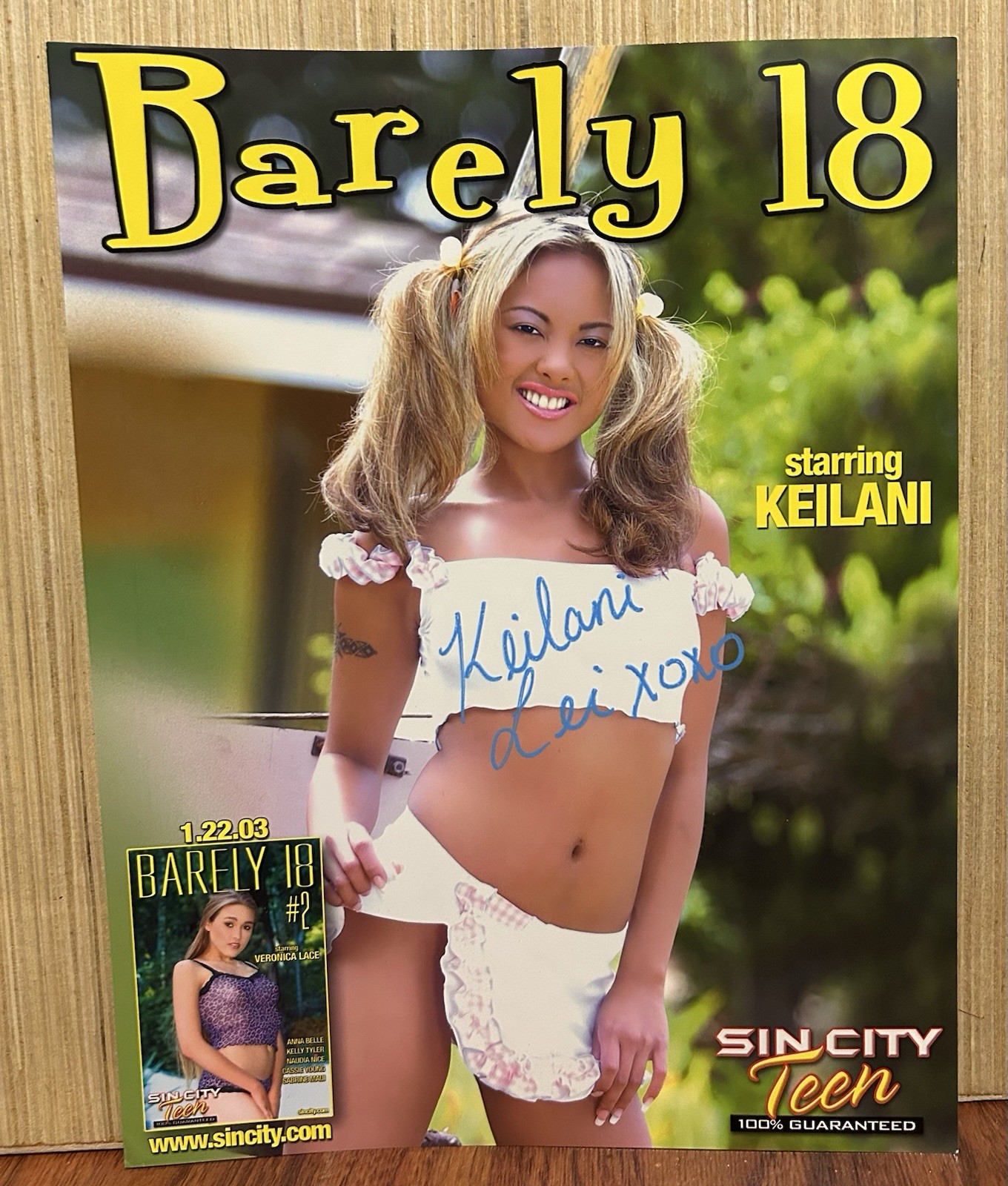 KEILANI SIGNED ADULT FILM STAR PORN 8X10 SLICK B HOT SEXY AVN LAS VEGAS