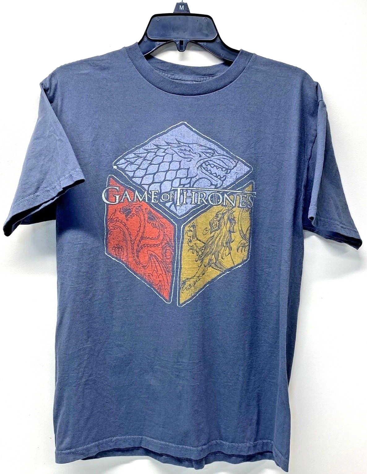 GAME OF THRONES Medium Short Sleeve Gray T Shirt With Winter Is Coming Crest
