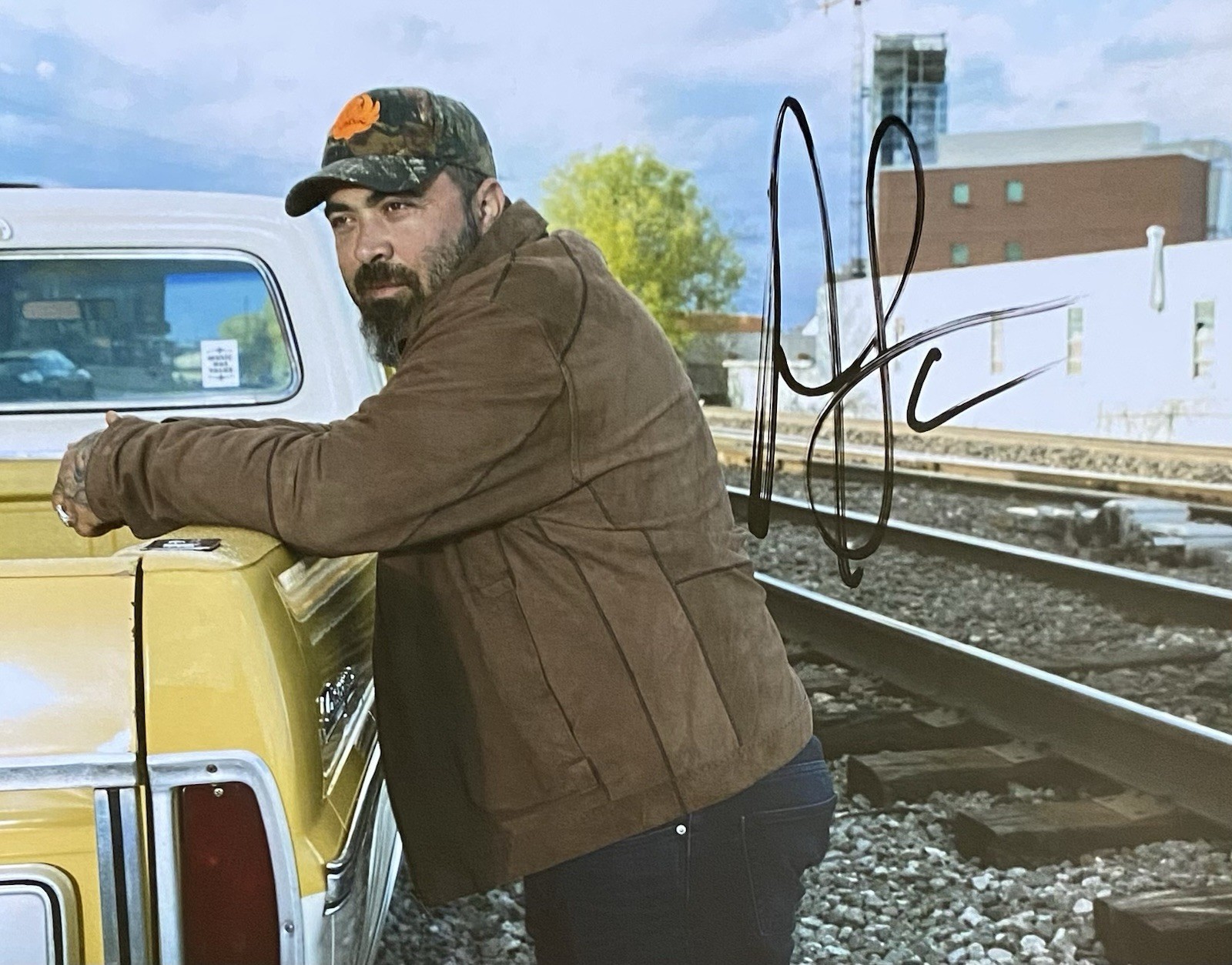 AARON LEWIS AUTOGRAPHED STAIND 8×10 PHOTO