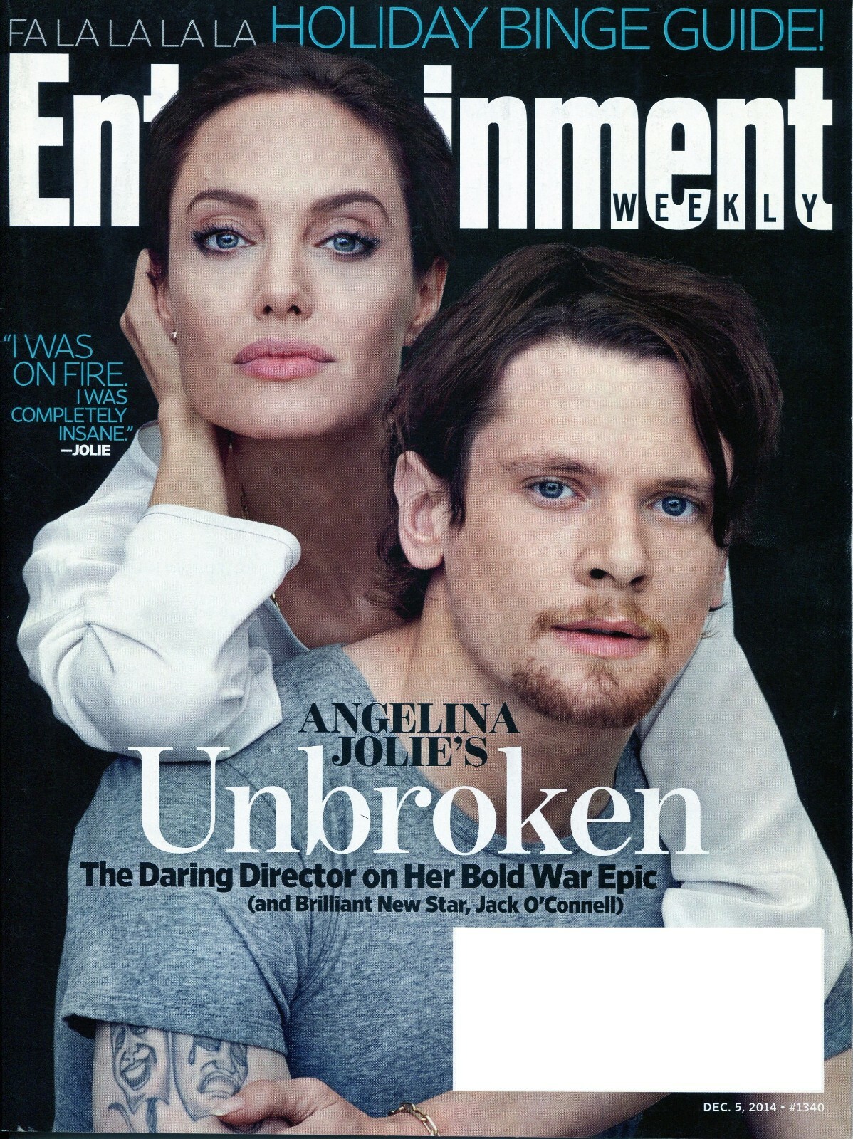 Entertainment Weekly Magazine 12-5-14 – Angelina Jolie, Jack O’Connell, Unbroken