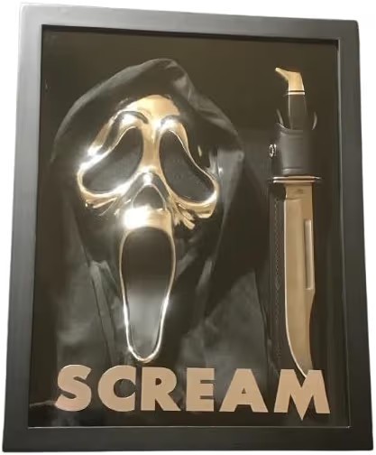 Scream Ghostface Chrome Silver Limited Edition Shadowbox