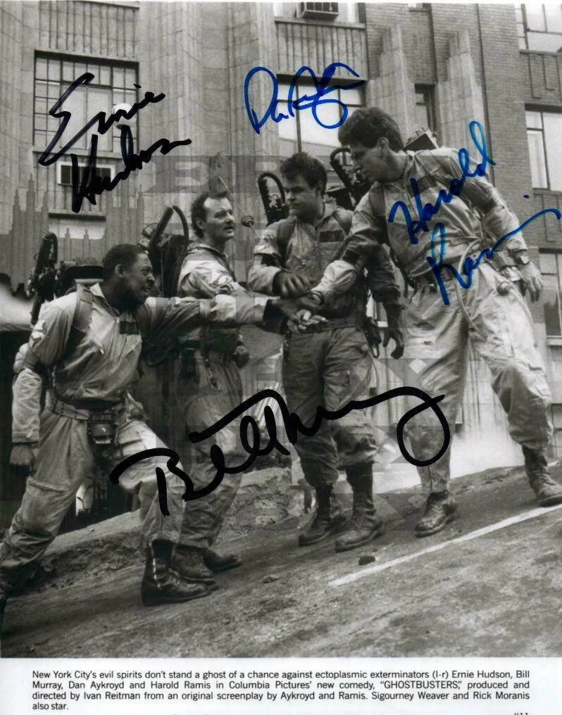 Ghostbuster Cast Autographed Signed 8×10 Photo Reprint