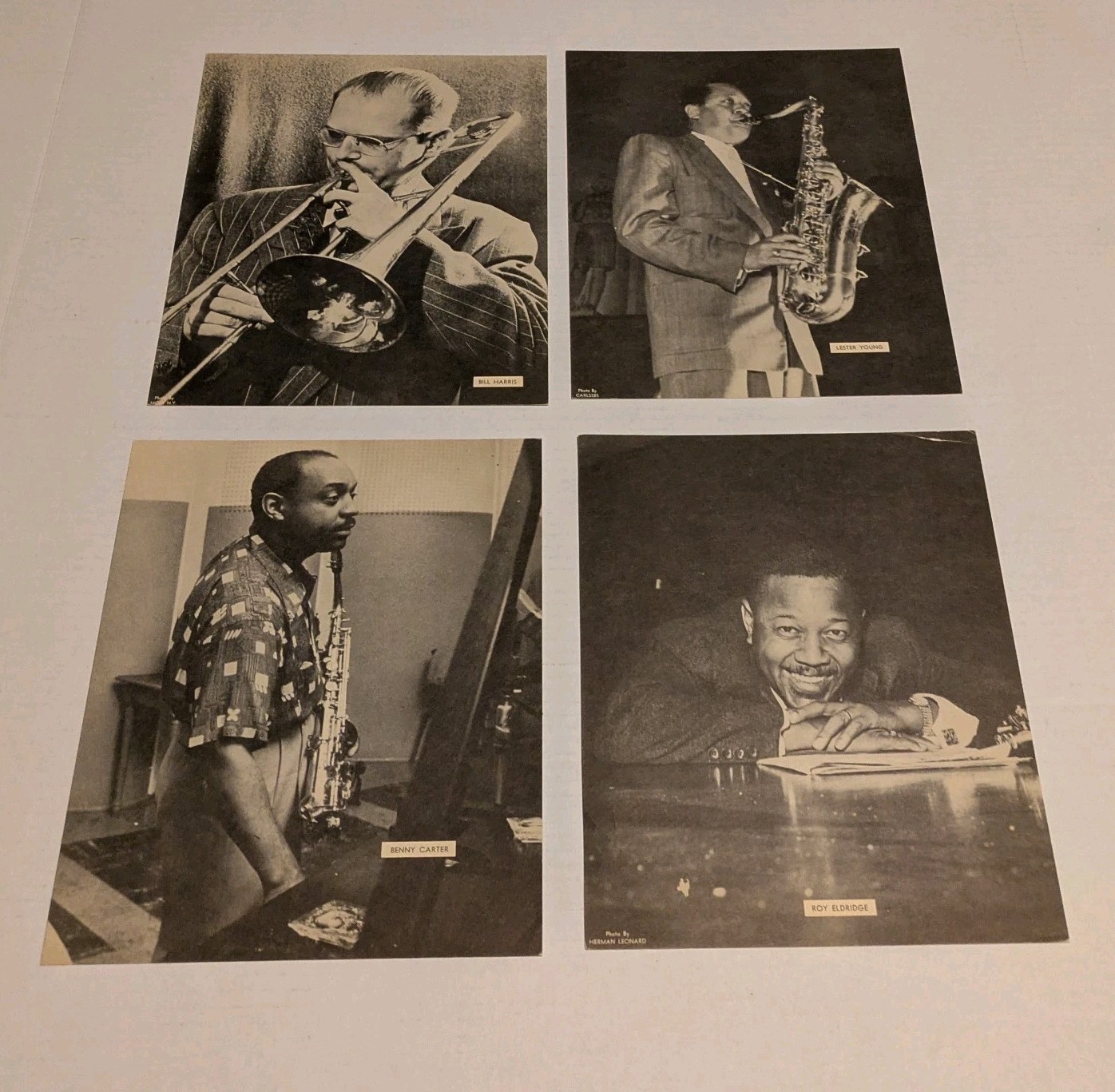 Vintage Black & White Photos Of Jazz Musians Lot Of 8 Different J.C. Heard…