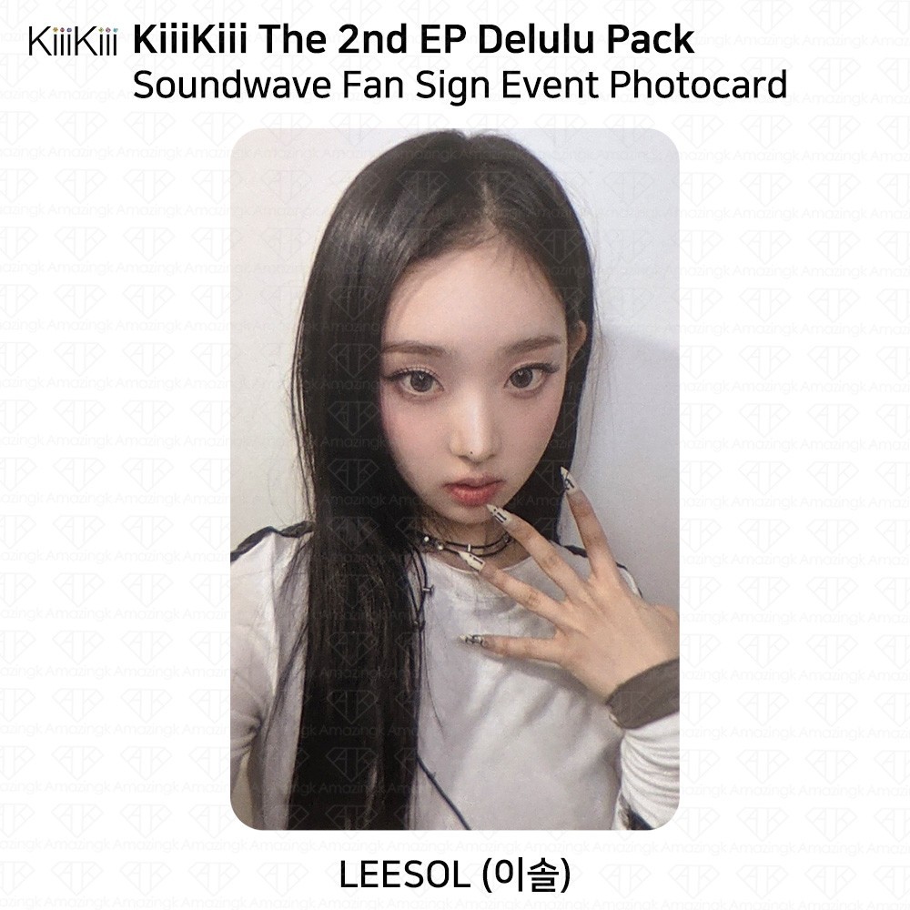 KiiiKiii The 2nd EP Delulu Pack Soundwave Fan Sign Photocard