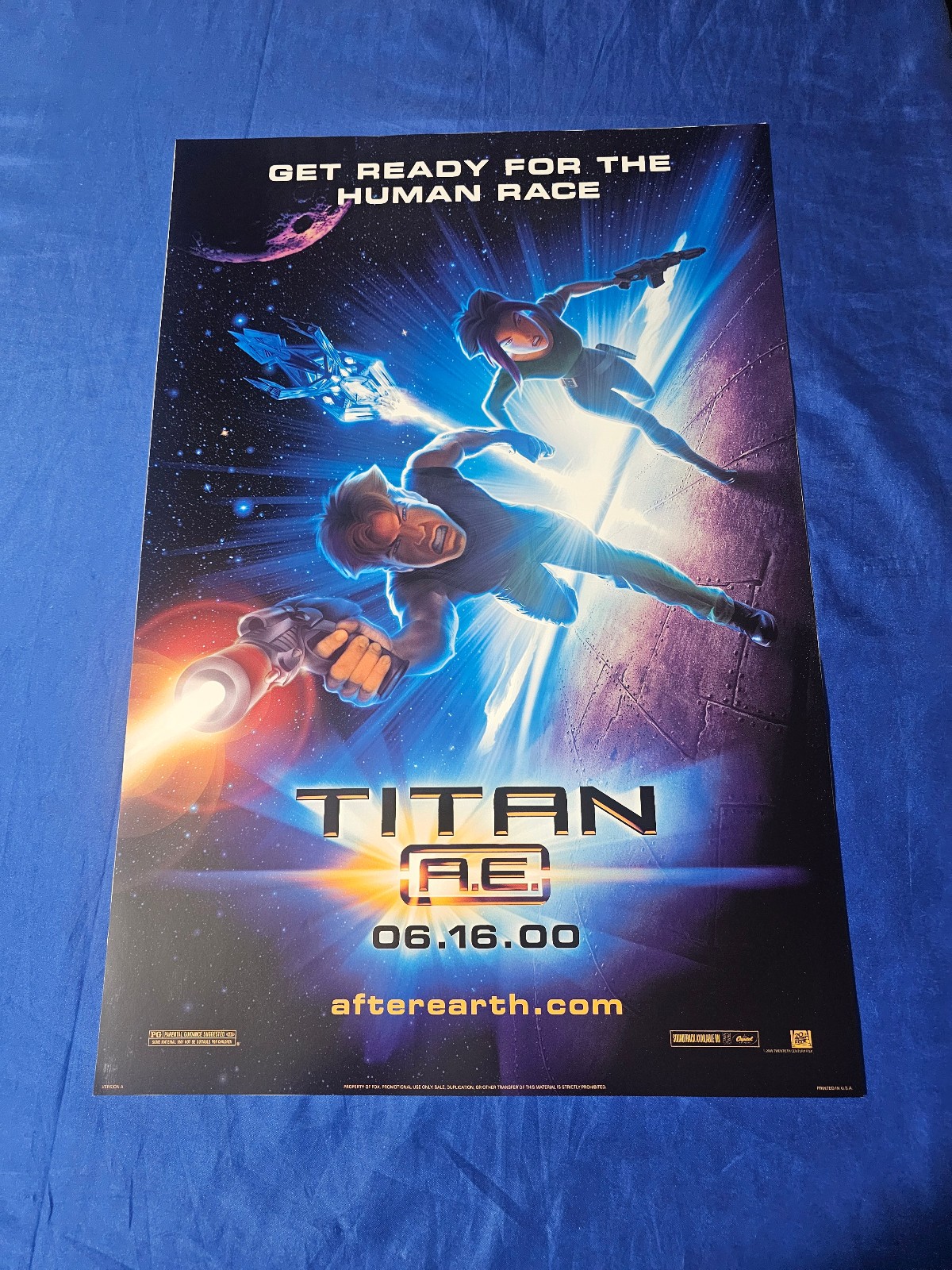 Titan A.E. Original Promo Movie Poster 13.5×20″ Animation Science Fiction
