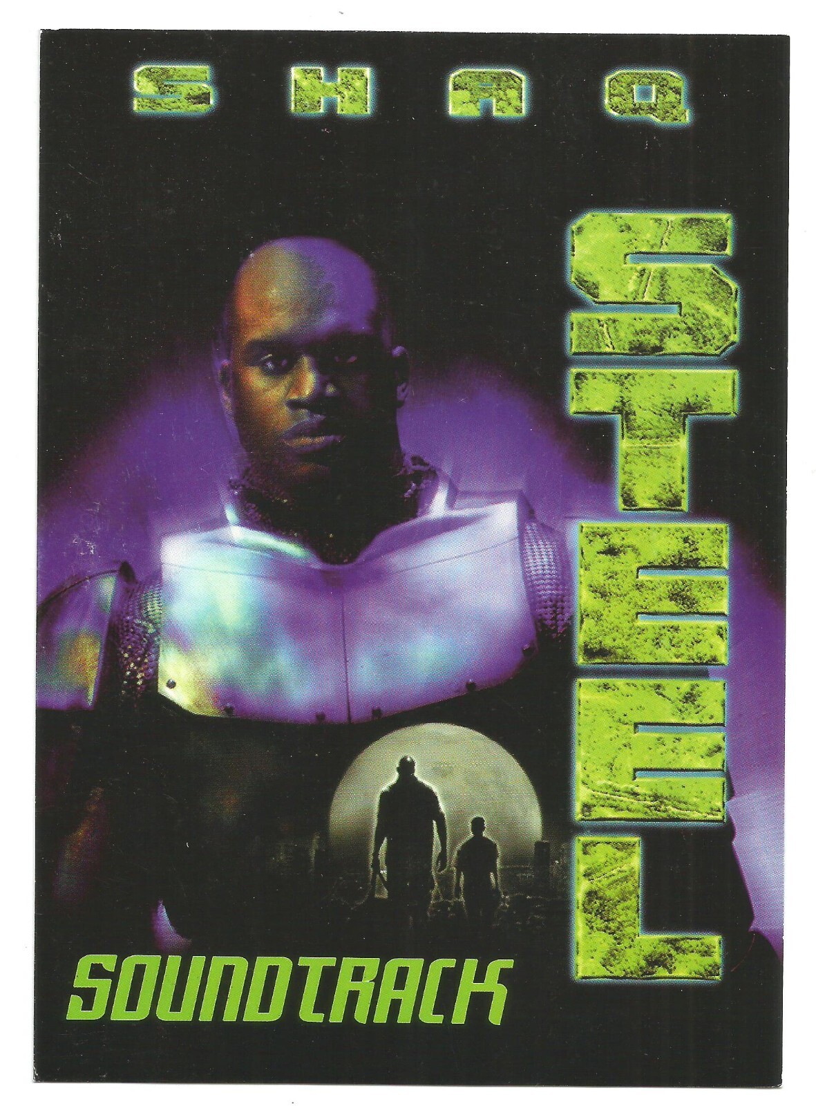 Shaq SHAQUILLE O’NEAL Rare CARD STOCK 1997 PROMO POSTCARD 5×7 for Steel CD USA