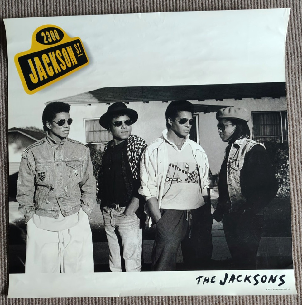 The Jacksons – 1989 – Michael Jackson – 2300 Jackson St – 23″ x 23″ Promo Poster