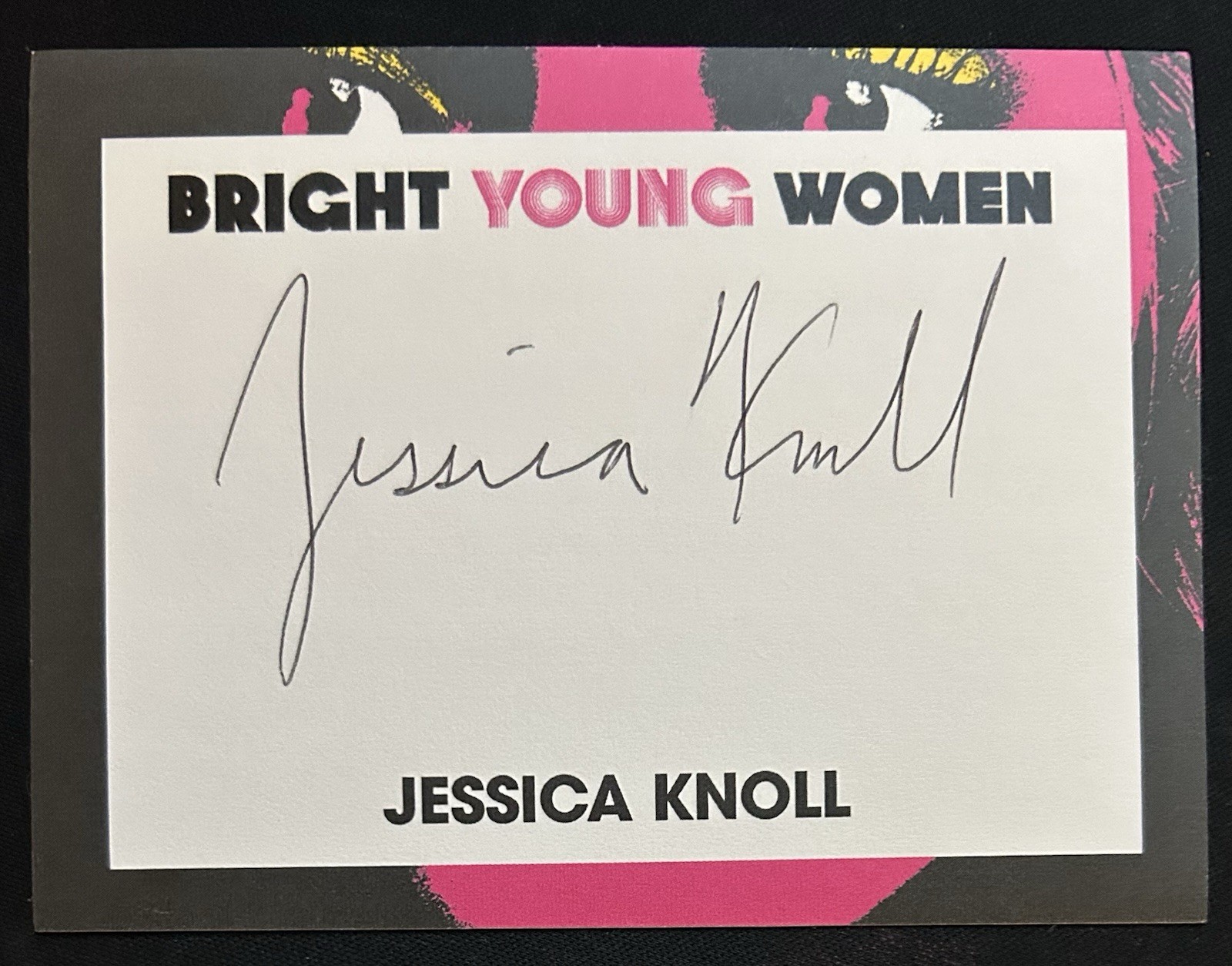 Jessica Knoll Signed/Autographed Bookplate for Bright Young Women 2023