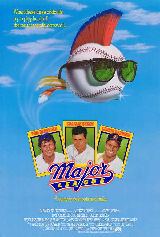 MAJOR LEAGUE Movie POSTER PRINT 27×40 Tom Berenger Charlie Sheen Corbin Bernsen
